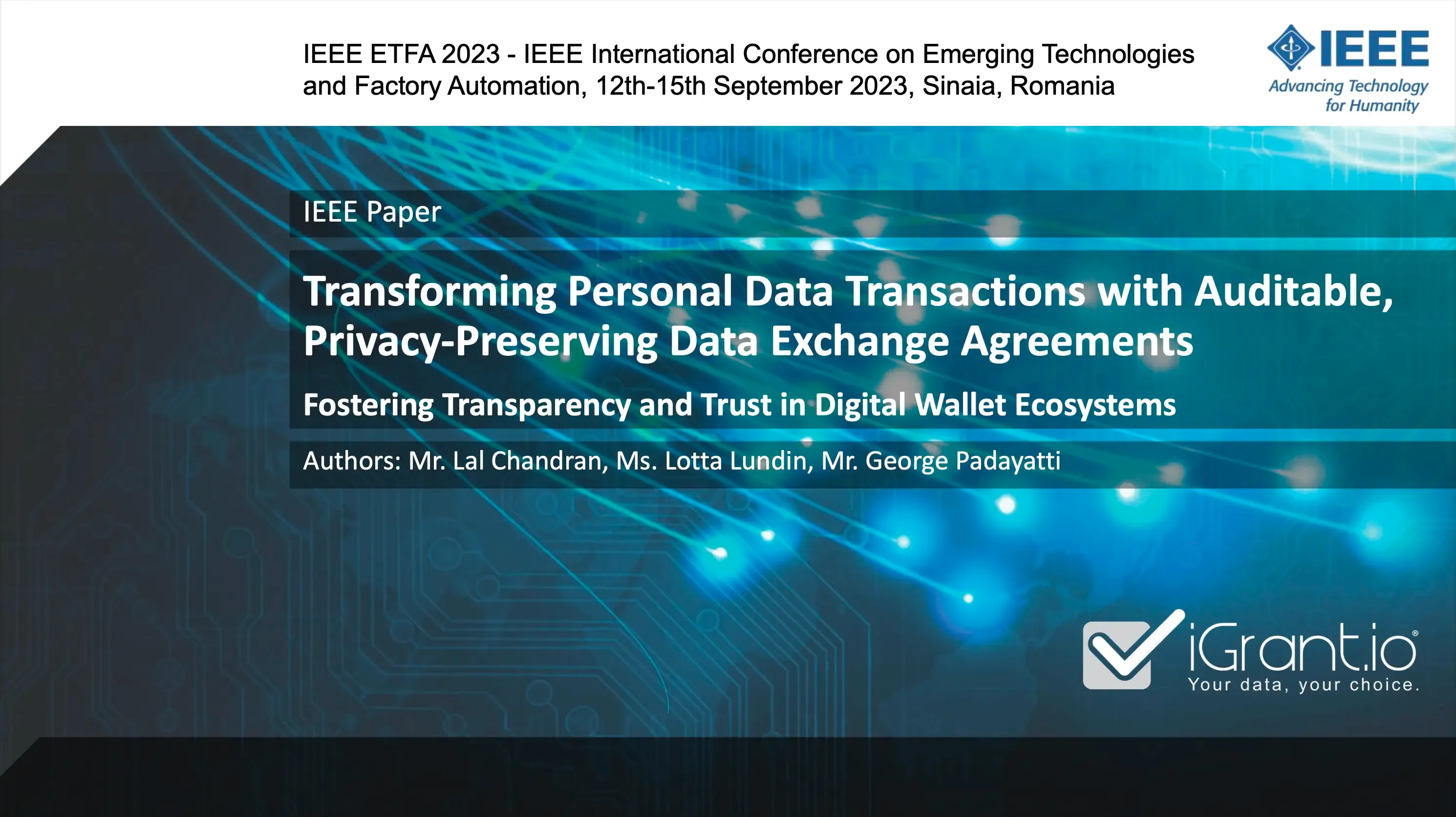 iGrant.io publishes IEEE paper on fostering transparency and trust in digital wallet ecosystems