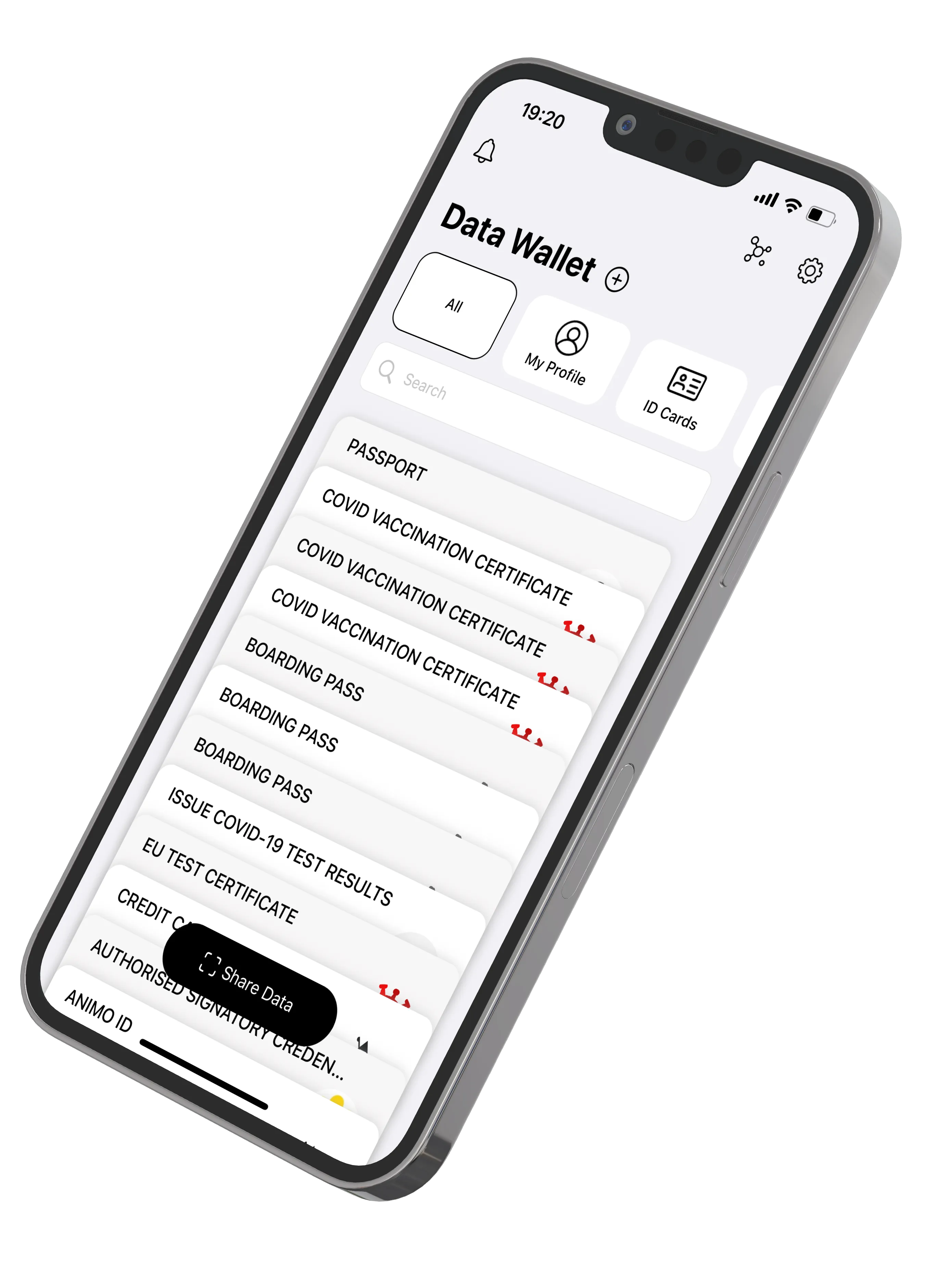 Data Wallet Landing Image