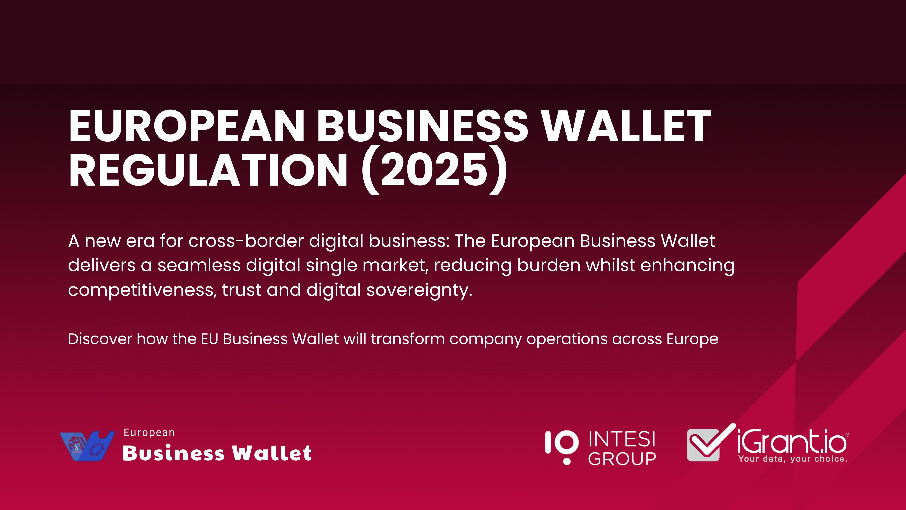 European Business Wallet executive summary